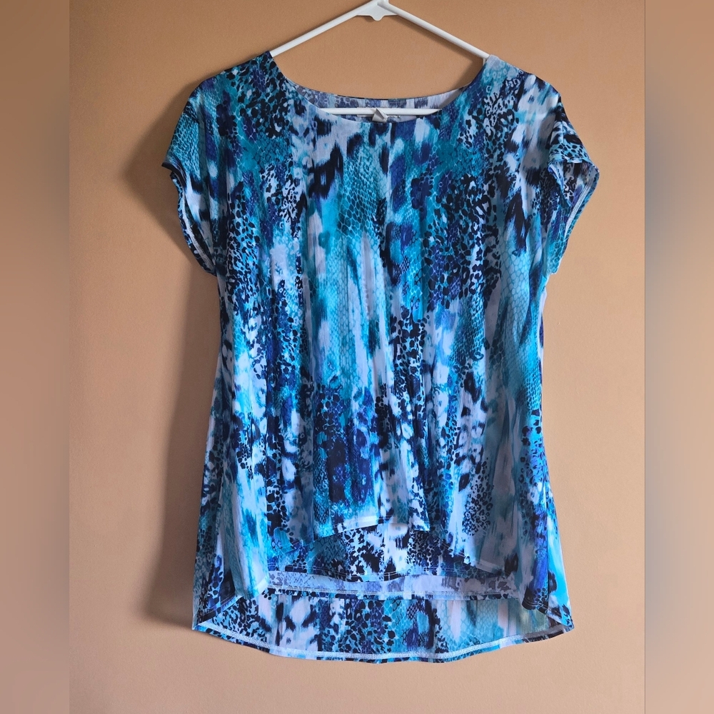 Dana Buchman Seascape Pattern Top